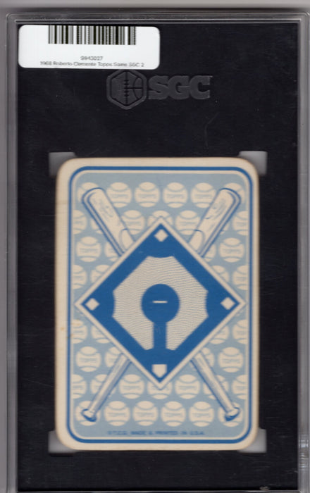1968 Topps Game Roberto Clemente #6 SGC 2