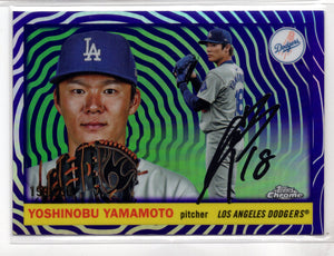 2025 Topps Chrome Platinum Yoshinobu Yamamoto #8 Purple Vibrations /250