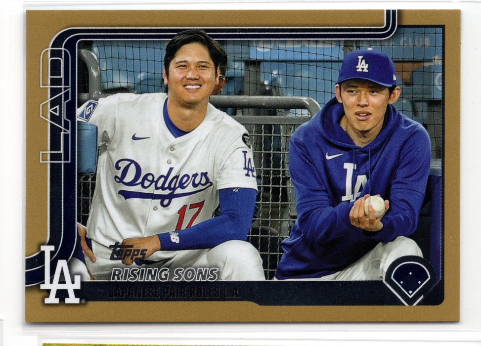 2025 Topps Update Shohei Ohtani Roki Sasaki #US269 Gold Veteran Combos /2025