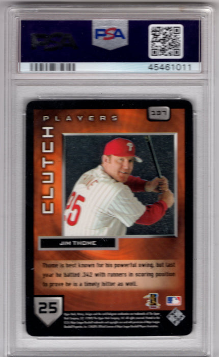 2003 Upper Deck Victory Jim Thome #137 Clutch Players PSA 10 Gem Mint
