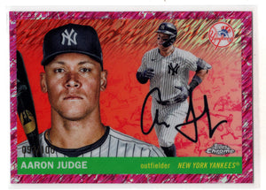 2025 Topps Chrome Platinum Aaron Judge #136 Fuschia Refractor /100