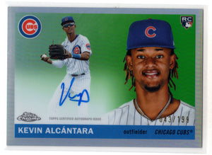 2025 Topps Chrome Platinum Kevin Alcantara #CPA-KAL Refractor RC Rookie Auto /199