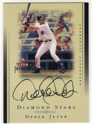 2002 Fleer Premium Derek Jeter Diamond Stars Auto