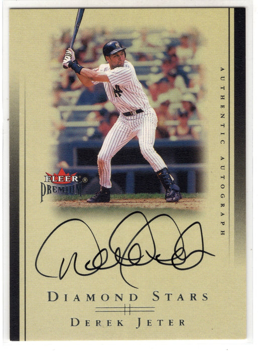 2002 Fleer Premium Derek Jeter Diamond Stars Auto