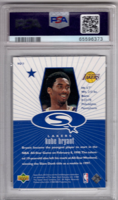 1998 Upper Deck Choice Kobe Byrant #SQ13 Starquest Blue PSA 8 Near-Mint Mint