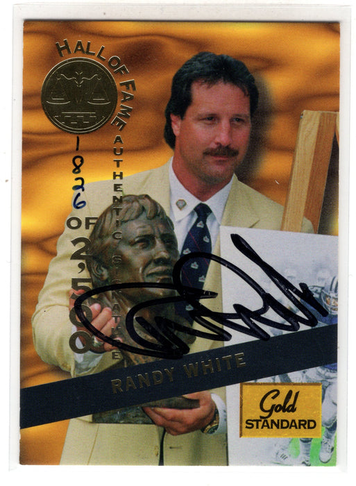 1994 Signature Rookies Hall of Fame Randy White #HOF12 Gold Standard Auto /2500