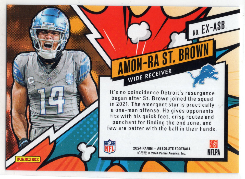 2024 Panini Absolute Amon-Ra St. Brown #EX-ASB Explosive