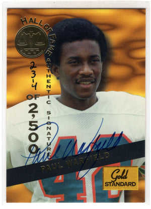 1994 Signature Rookies Hall of Fame Paul Warfield #HOF23 Gold Standard Auto /2500