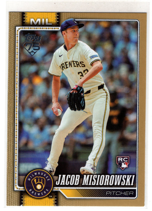 2026 Topps Series 1 Jacob Misiorowski #10 Gold RC Rookie /2026