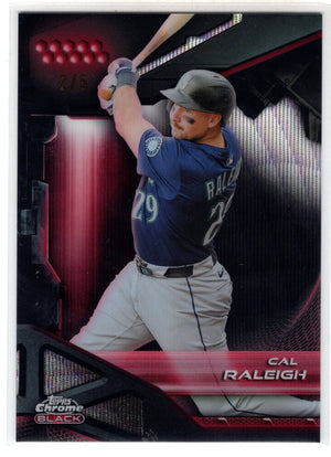 2026 Topps Chrome Black Cal Raleigh #47 Red Wave Refractor /5