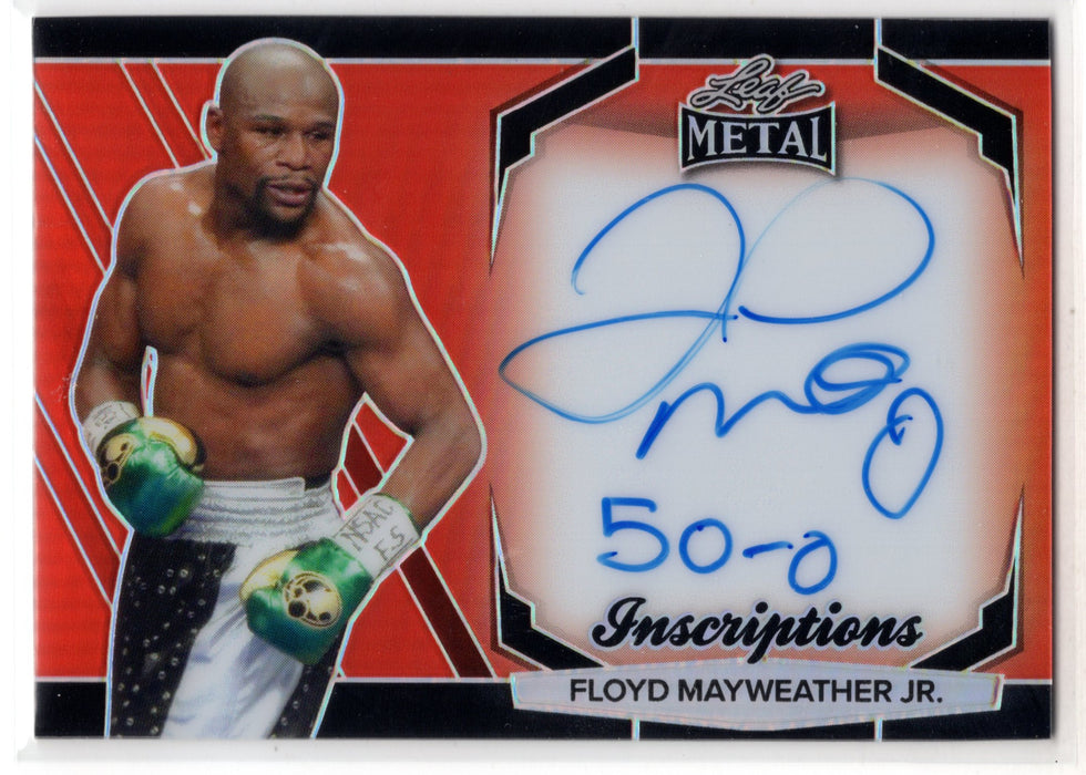 2024 Leaf Metal Inscriptions Floyd Mayweather Jr. #MI-FM1 Auto /100