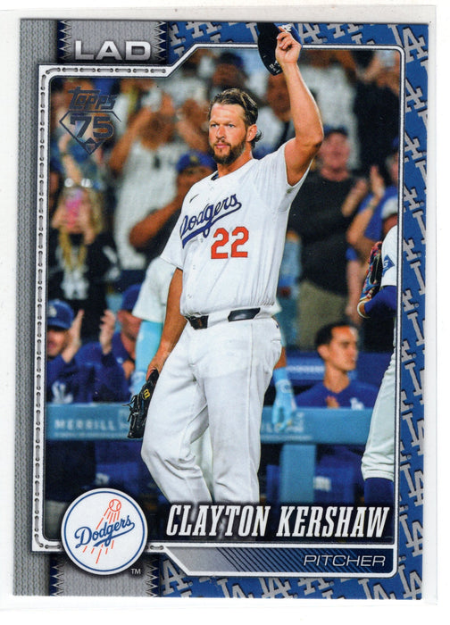 2026 Topps Series 1 Clayton Kershaw #22 Team Logo Border SSP
