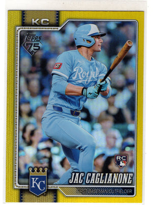 2026 Topps Series 1 Jac Caglianone #138 Yellow Foil RC Rookie /399