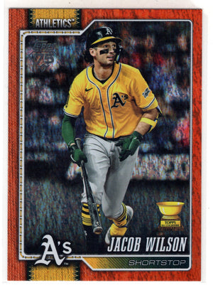 2026 Topps Series 1 Jacob Wilson #240 Orange Holo Foil /25