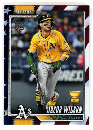 2026 Topps Series 1 Jacob Wilson #240 Independence Day /76