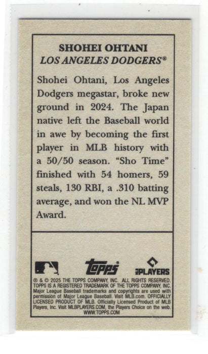2025 Topps Allen & Ginter Shohei Ohtani Mini Gold Border