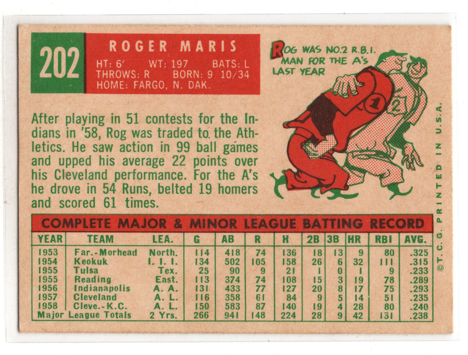 1959 Topps Roger Maris #202