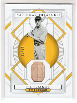 2021 Panini National Treasures Pie Traynor #16 GU Game Used Relic /99