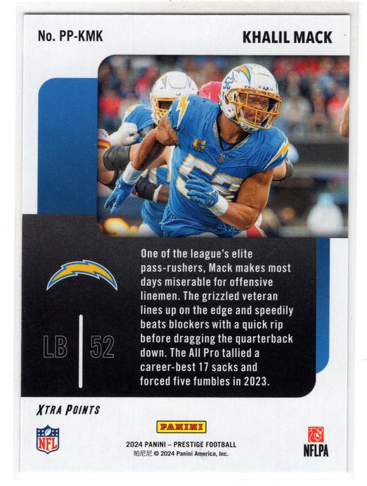 2024 Panini Prestige Khalil Mack #PP-KMK Prestigious Pros /10