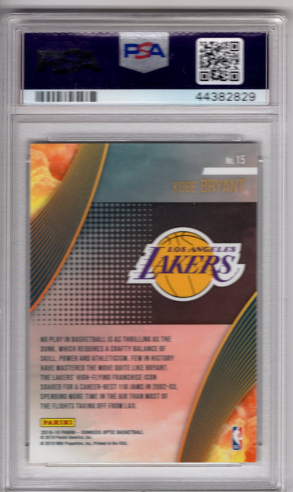 2018 Donruss Optic Kobe Bryant #15 All Clear/Takeoff #15 PSA 10