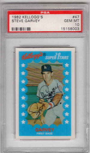 1982 Kellogg's Steve Garvey #47 PSA 10
