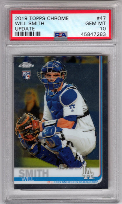 2019 Topps Chrome Update Will Smith #47 RC Rookie PSA 10