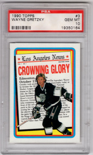 1990 Topps Wayne Gretzky #3 PSA 10