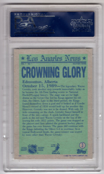 1990 Topps Wayne Gretzky #3 PSA 10