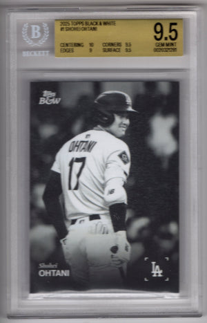 2025 Topps Black & White Shohei Ohtani #1