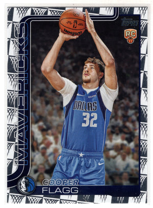 2025 Topps Cooper Flagg #201 Hoop Border Foil RC Rookie