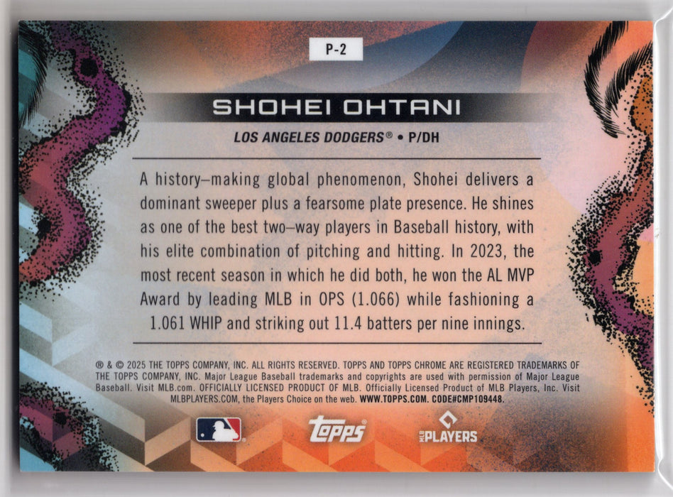 2025 Topps Cosmic Chrome Shohei Ohtani #P-2 Planetarium /10 SSP