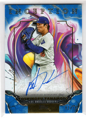 2025 Topps Inception Yoshinobu Yamamoto #RESA-YY Rookie and Emerging Stars Auto /10