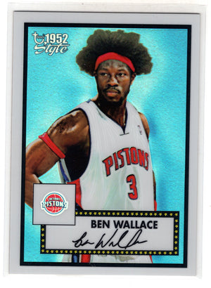 2006 Topps 1952 Style Ben Wallace #1 Chrome Refractor /299