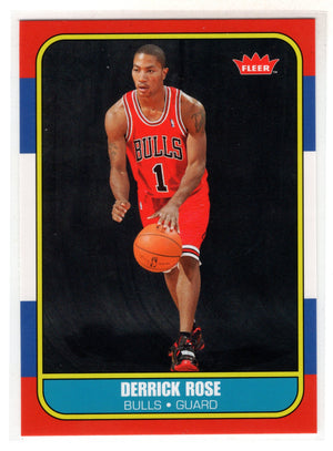 2009 Fleer Derrick Rose #86R-163 86'-87' Rookies RC
