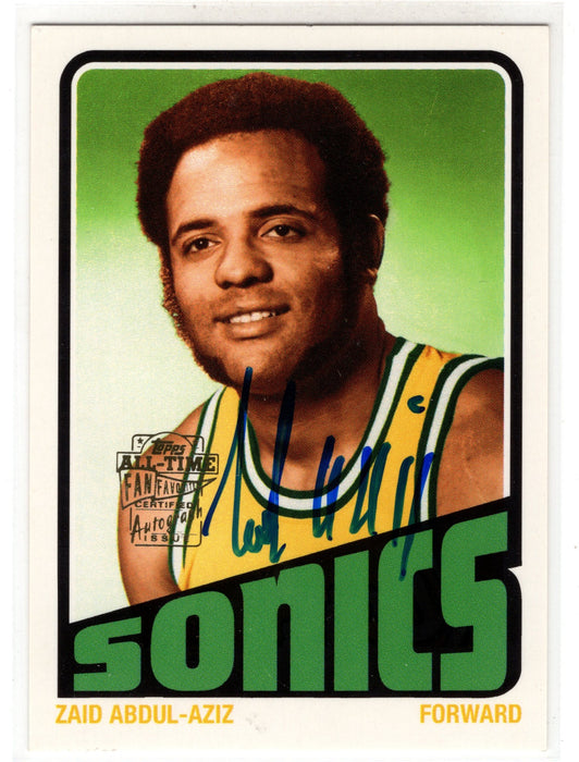 2006 Topps Zaid Abdul-Aziz #FFA-ZAA All Time Fan Favorite Auto
