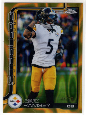 2025 Topps Chrome Jalen Ramsey #191 Gold Lava Refractor /50