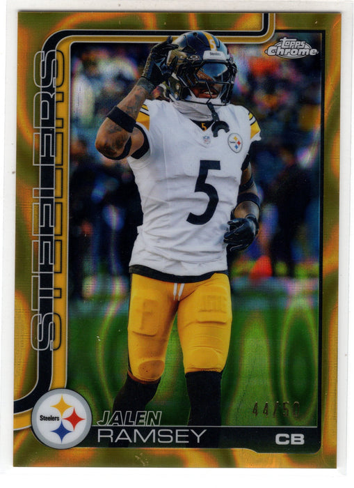 2025 Topps Chrome Jalen Ramsey #191 Gold Lava Refractor /50