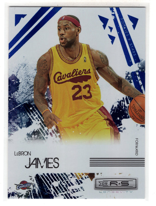 2009 Panini Rookies & Stars LeBron James #14 Longevity Sapphire /25