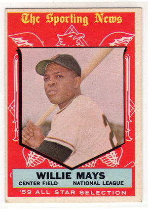 1959 Topps Bazooka Willie Mays #563 The Sporting News All-Star Selection