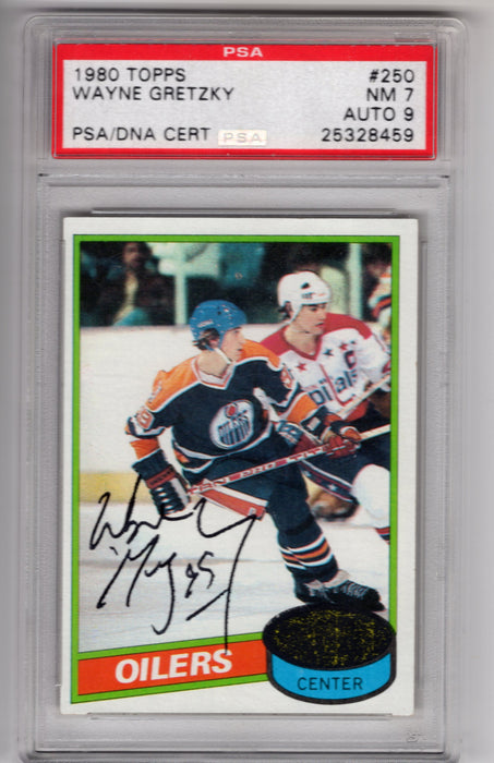1980 Topps Wayne Gretzky #250 PSA 7 Auto 9 PSA/DNA Cert