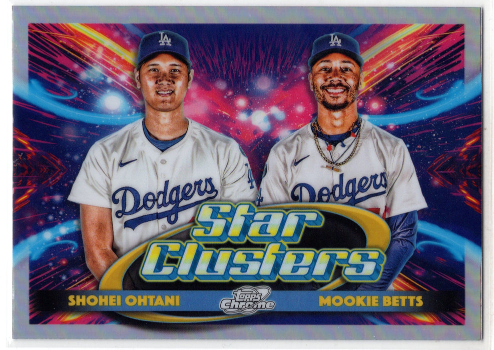2025 Topps Cosmic Chrome Mookie Betts Shohei Ohtani #DSC-4 Star Clusters