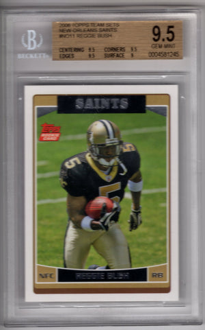 2006 Topps Team Sets Reggie Bush #NO11 RC Rookie BGS 9.5