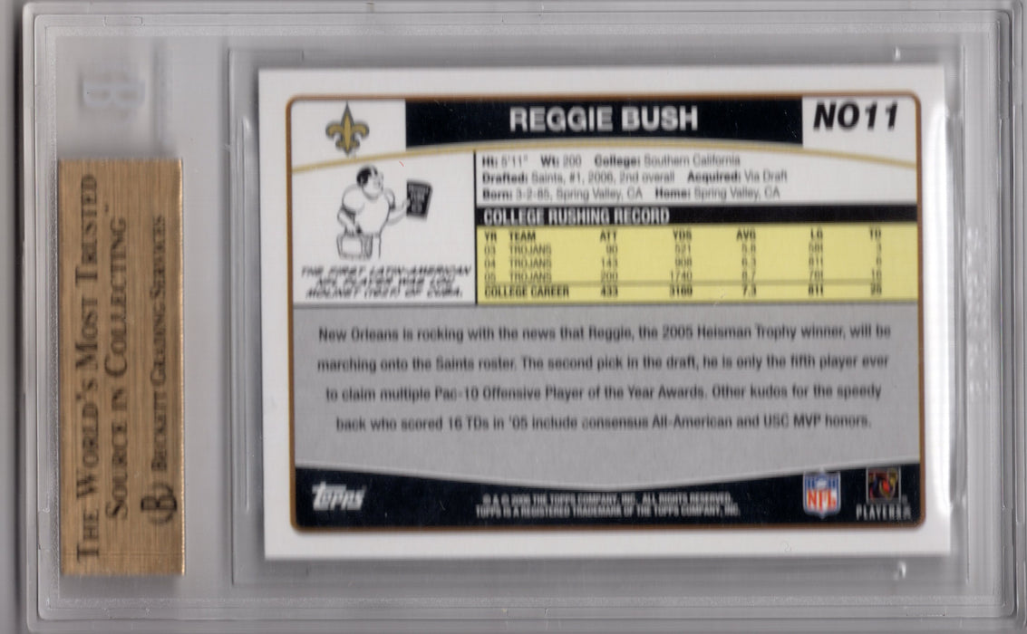 2006 Topps Team Sets Reggie Bush #NO11 RC Rookie BGS 9.5