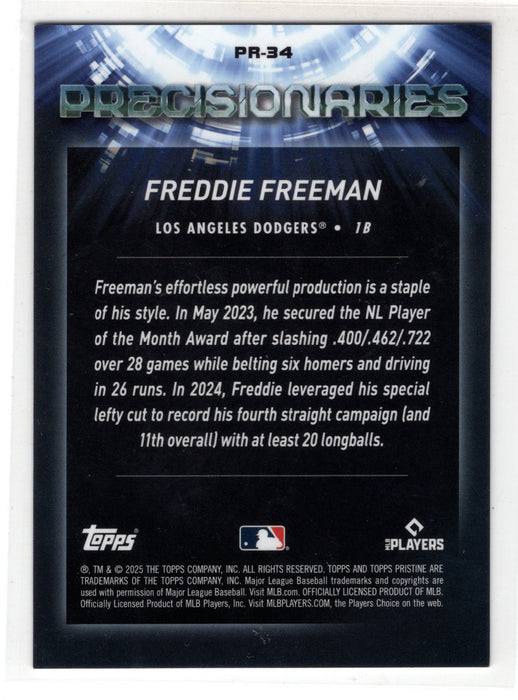 2025 Topps Pristine Freddie Freeman #PR-34 Red Precisionaries /5