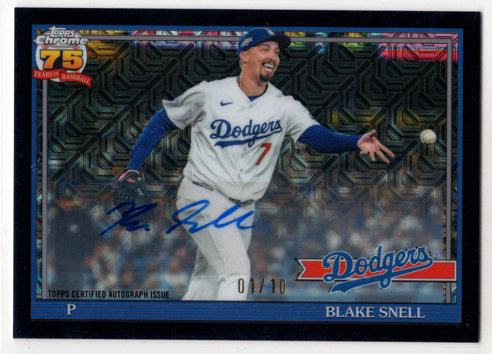 2026 Topps Series 2 Blake Snell #91C2-14 Black Mojo Refractor Auto /10