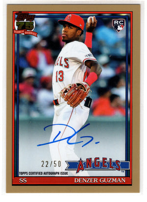 2026 Topps Series 2 Denzer Guzman #91B2-GUZ Gold RC Rookie Auto /50