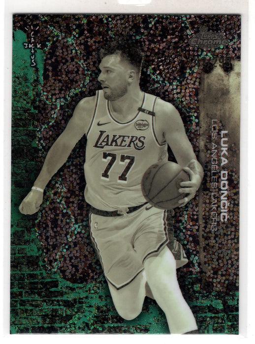 2026 Topps Chrome x Cactus Jack Luka Doncic #47 Teal Speckle Refractor /299