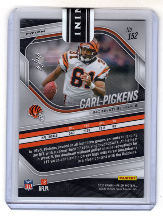 2025 Panini Prizm Carl Pickens #152 Black Stars 1/1 SSP