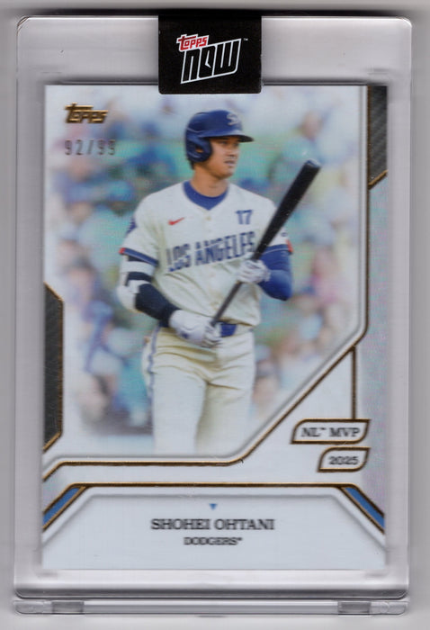 2025 Topps Now MVP Collection Shohei Ohtani #23 Foil /99
