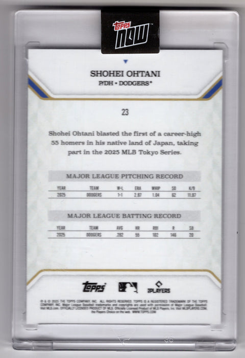 2025 Topps Now MVP Collection Shohei Ohtani #23 Foil /99